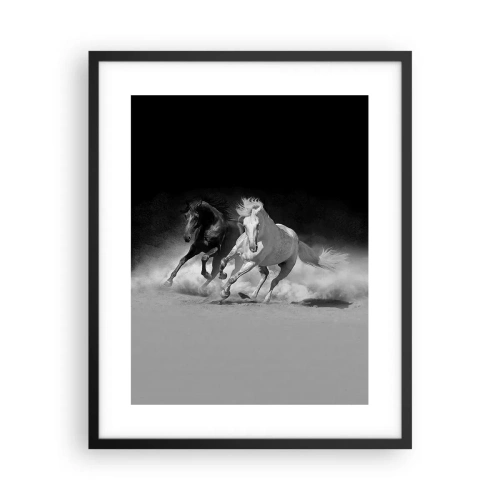 Plakat i sort ramme - Frihedens galop - 40x50 cm