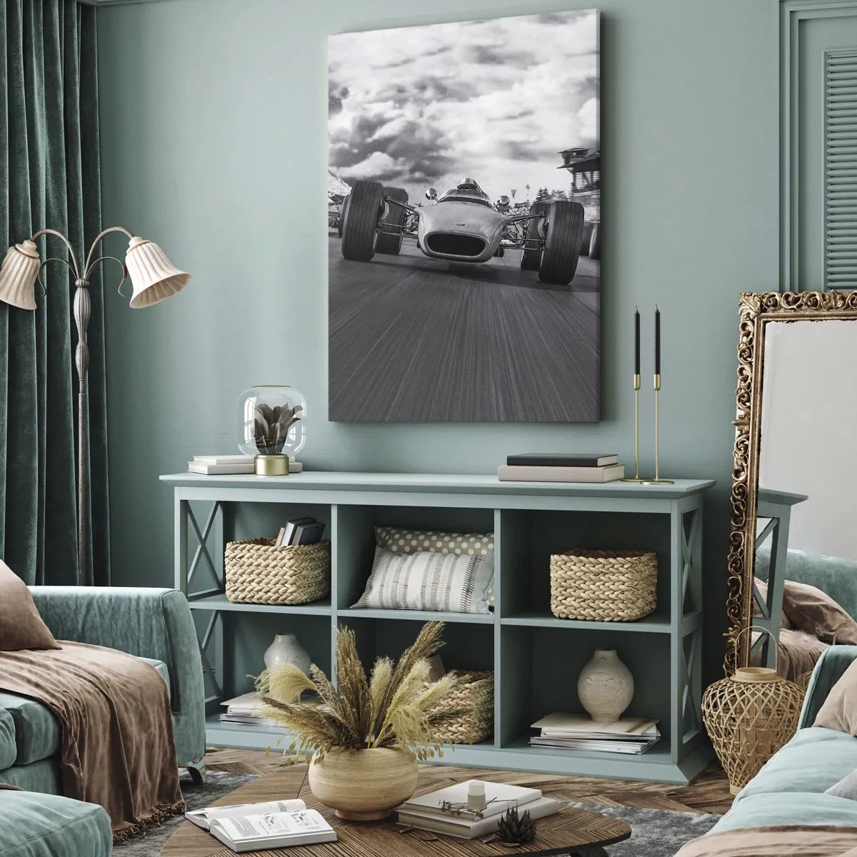 Lærredstryk - Billede på lærred - Der er kraft! - 55x100 cm