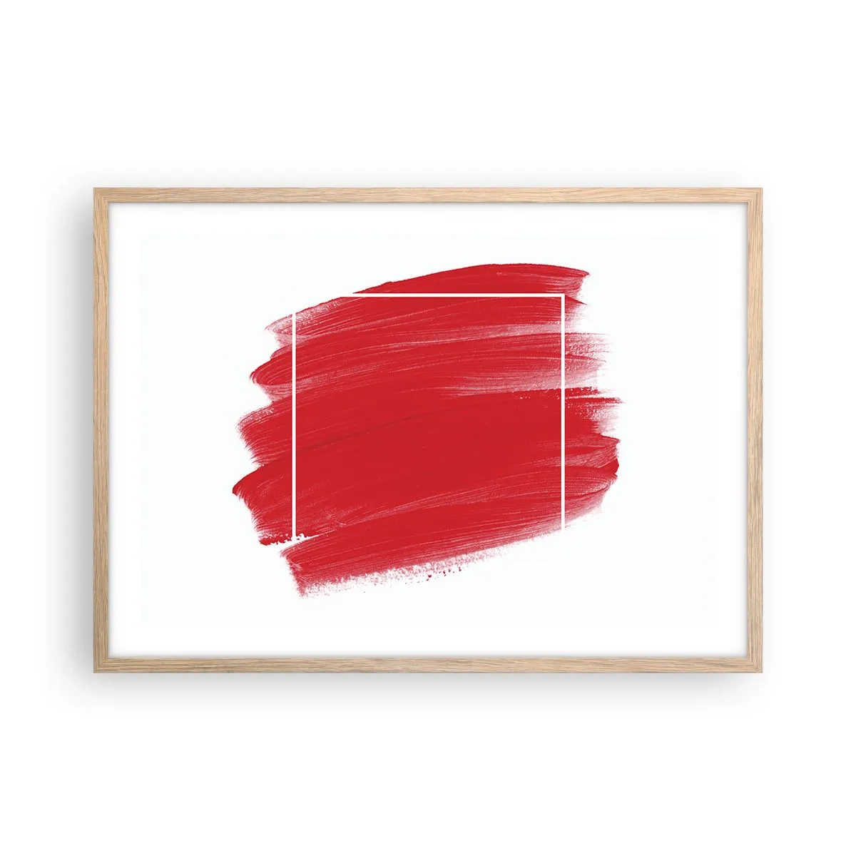 Plakat i ramme af lyst egetræ - Uden for rammen - 70x50 cm