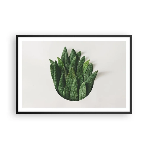 Plakat i sort ramme - Uhæmmet nysgerrighed - 91x61 cm