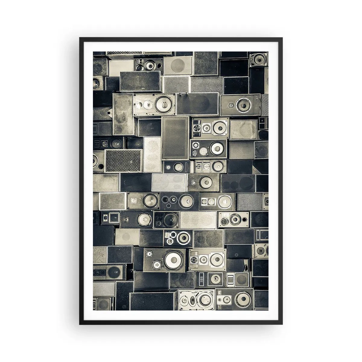 Plakat i sort ramme - Og alt er i orden - 70x100 cm
