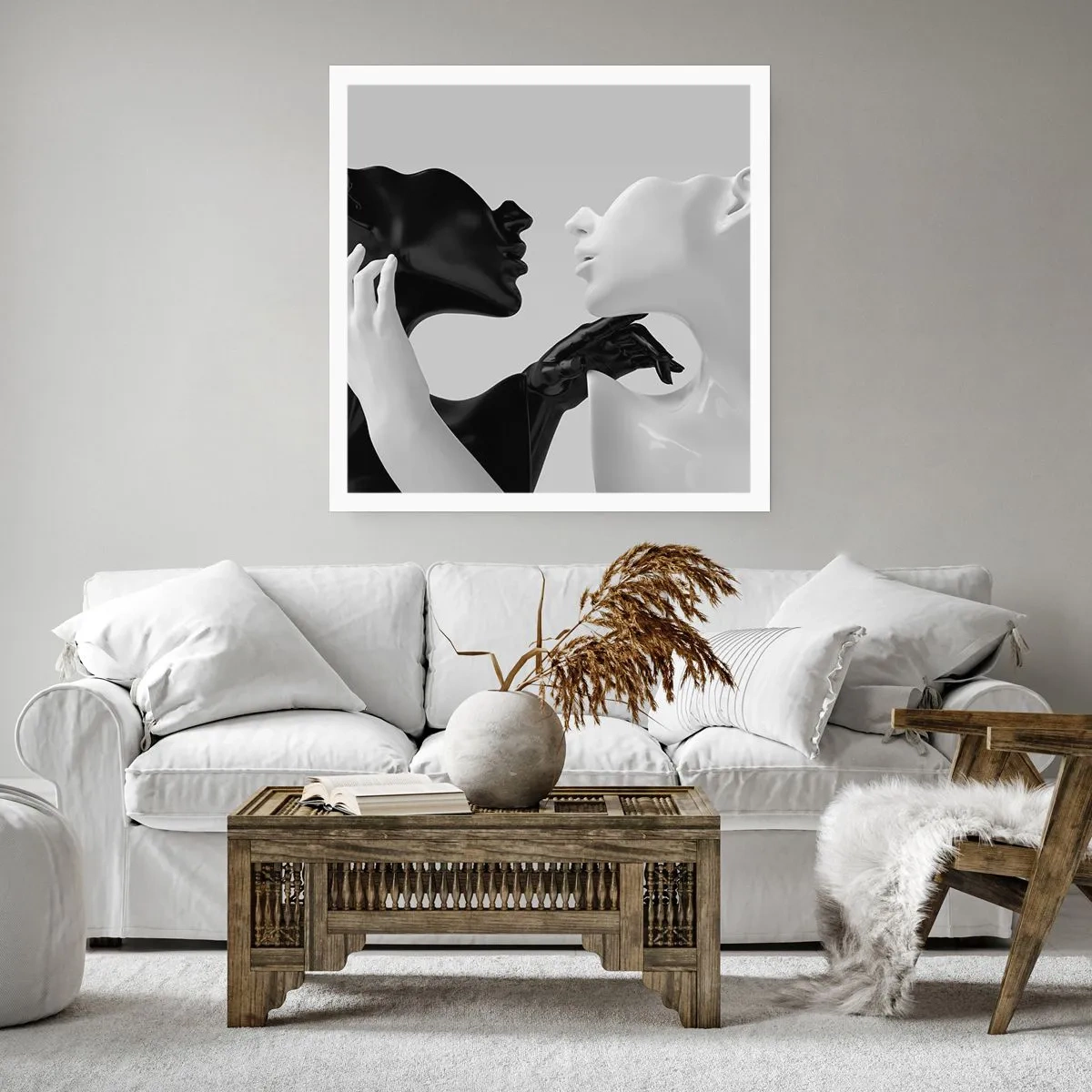 Plakat - Tiltrækning - begær - 40x40 cm