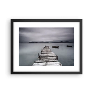 Plakat i sort ramme - Du kan tage af sted i morgen - 40x30 cm