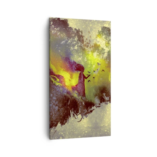 Lærredstryk - Billede på lærred - Moder Natur - 45x80 cm