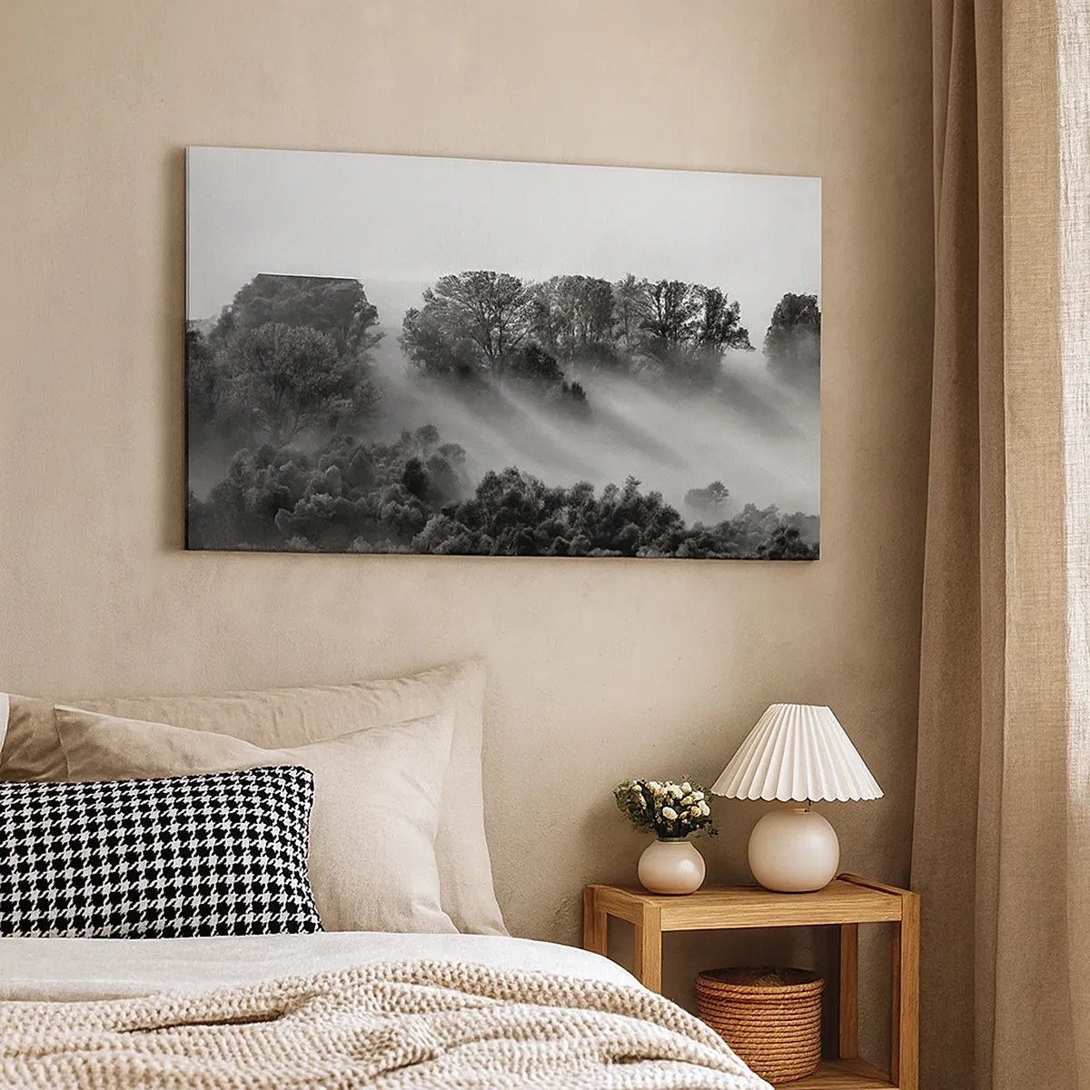 Lærredstryk - Billede på lærred - At vågne fra søvnen - 30x30 cm