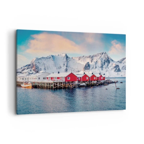 Lærredstryk - Billede på lærred - Nordlig tilbagetrækning - 100x70 cm