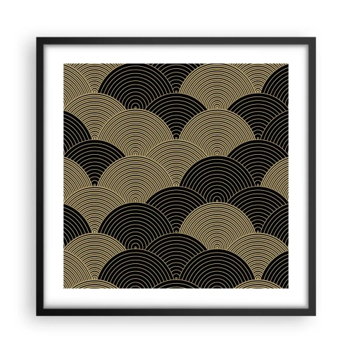 Plakat i sort ramme - Enhed i mangfoldighed - 50x50 cm