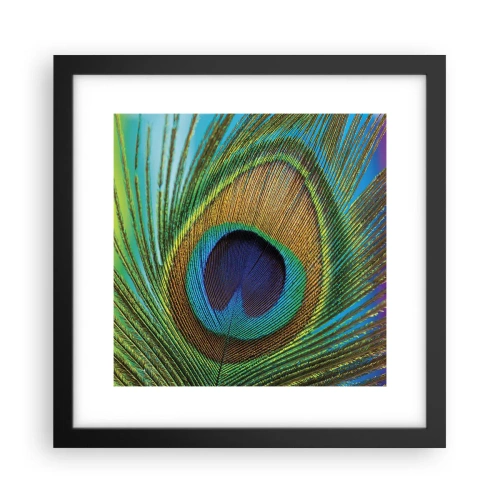 Plakat i sort ramme - Øje mod øje - 30x30 cm