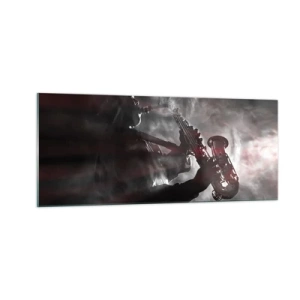 Billede på glas - I jazzens dampe - 100x40 cm