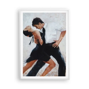 Plakat i hvid ramme - Mine drømmes tango - 70x100 cm