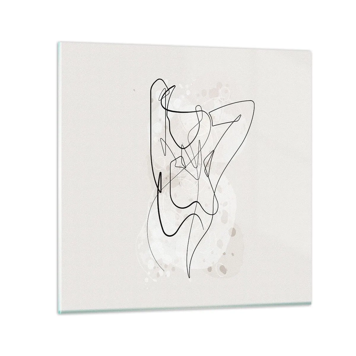Billede på glas - Forførelsens kunst - 60x60 cm