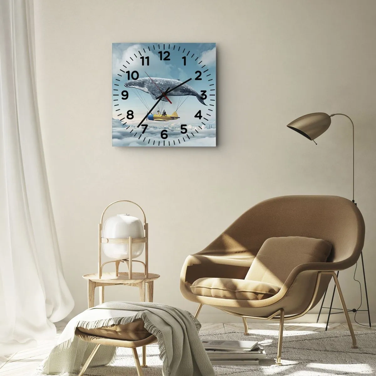 Vægur, Uret - Hvorfor ikke? - 40x40 cm