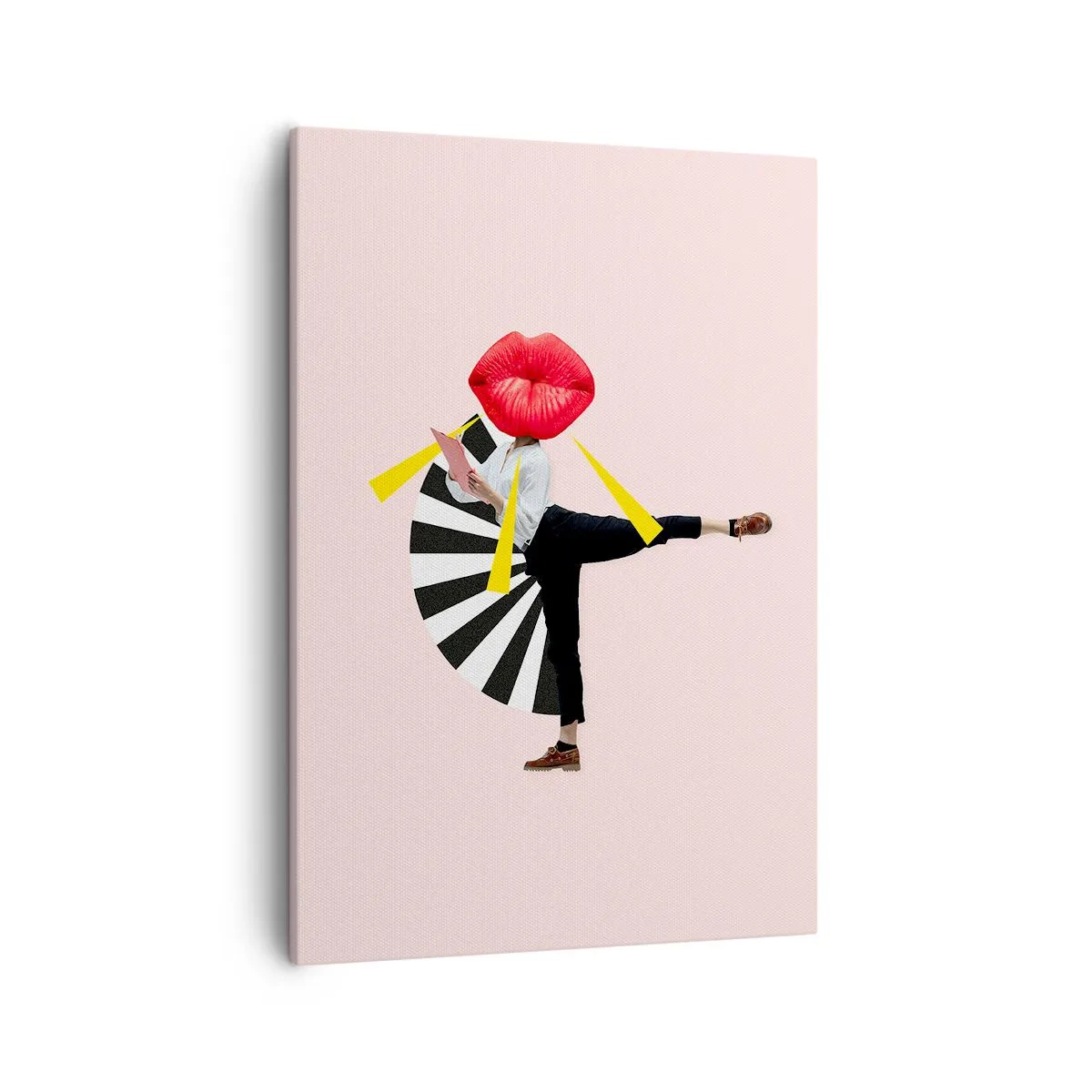 Lærredstryk - Billede på lærred - Surrealistisk popkunst - 50x70 cm
