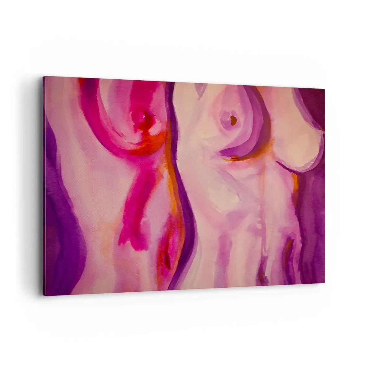 Lærredstryk - Billede på lærred - En ode til kvindelighed - 100x70 cm