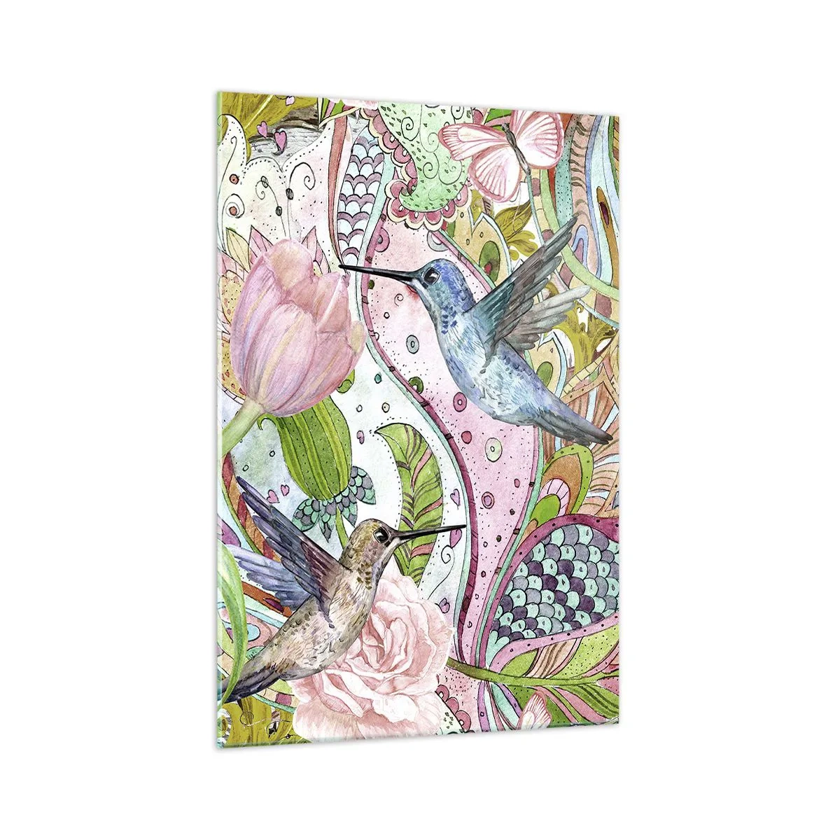 Billede på glas - Forviklet i vinstokkene - 70x100 cm