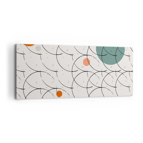 Lærredstryk - Billede på lærred - I popkunstens ånd - 100x40 cm