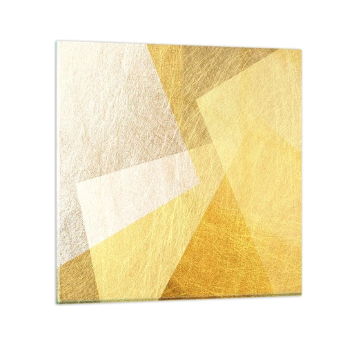 Billede på glas - Geometriens vejr - 30x30 cm