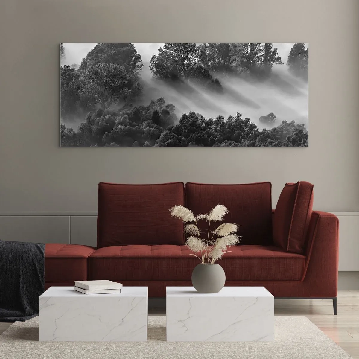 Billede på glas - At vågne fra søvnen - 100x40 cm