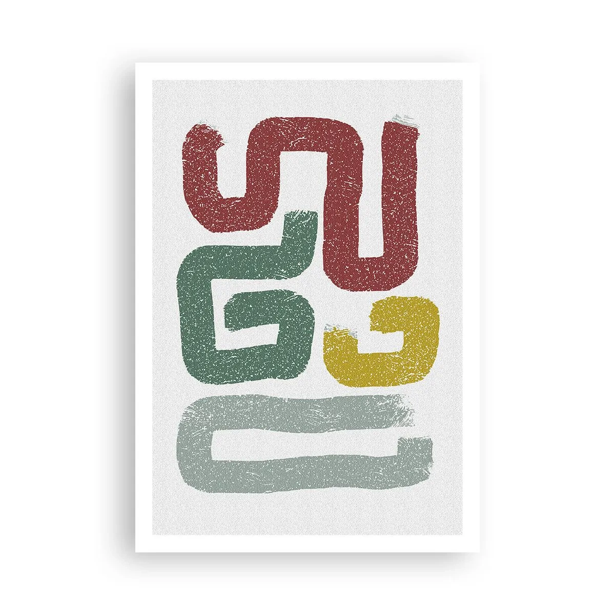 Plakat - På et ukendt sprog - 70x100 cm