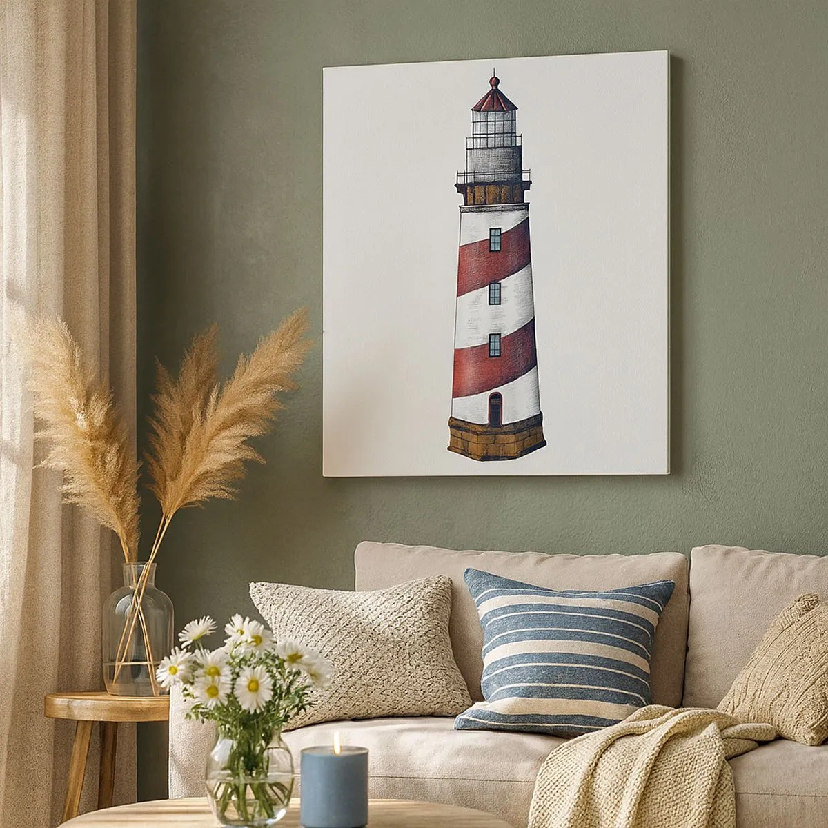 Lærredstryk - Billede på lærred - Altid på vagt - 30x30 cm