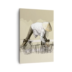Lærredstryk - Billede på lærred - God høst - 70x100 cm