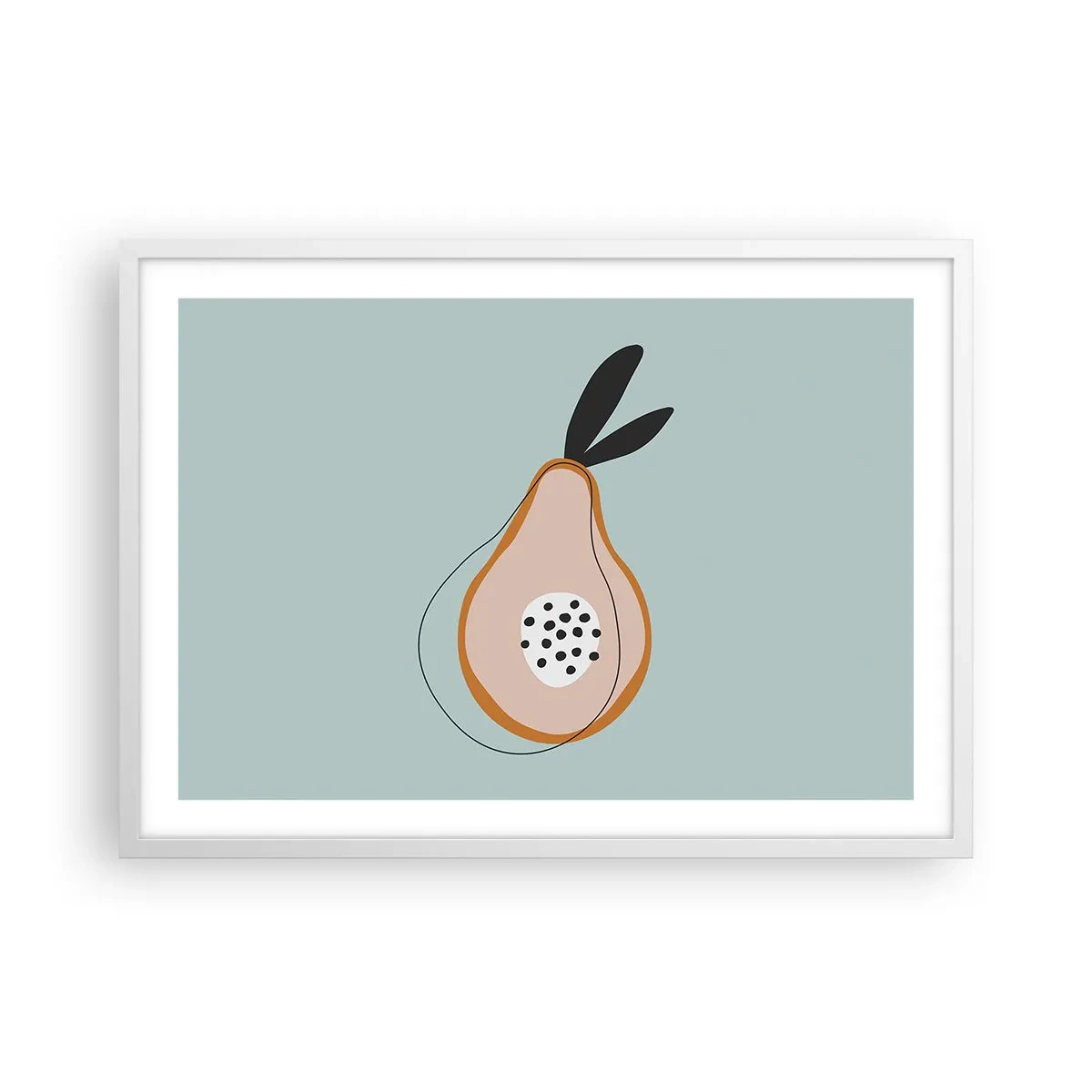 Plakat i hvid ramme - Trænge ind i tingenes natur - 70x50 cm