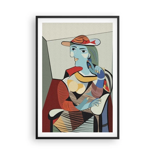 Plakat i sort ramme - Gennem Picassos øjne - 61x91 cm