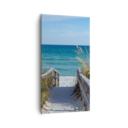 Lærredstryk - Billede på lærred - I solen, i vinden - 55x100 cm
