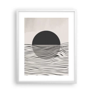 Plakat i hvid ramme - Halvkomposition - 40x50 cm