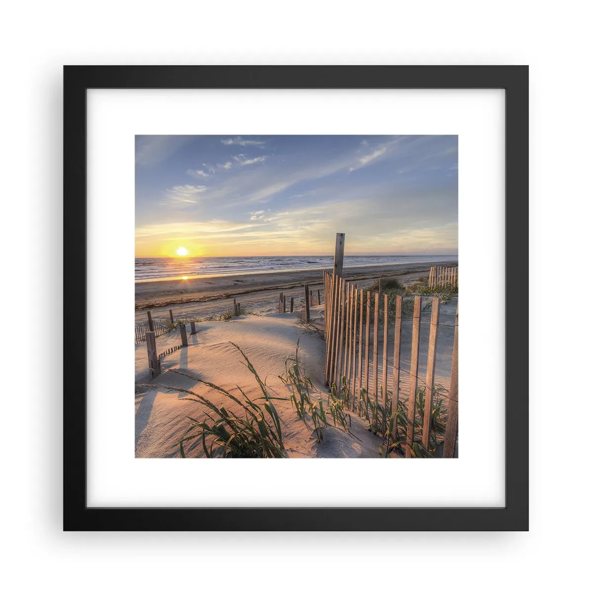 Plakat i sort ramme - Vindens blænding og skygge - 30x30 cm