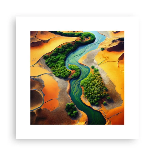 Plakat - Livgivende flod - 30x30 cm