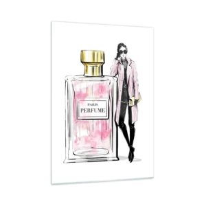 Billede på glas - Parisisk sensualitet - 50x70 cm