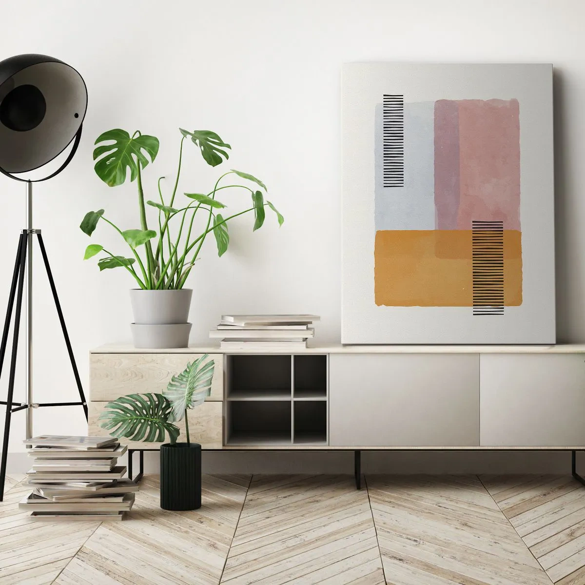 Lærredstryk - Billede på lærred - Fra hjørne til hjørne - 50x70 cm