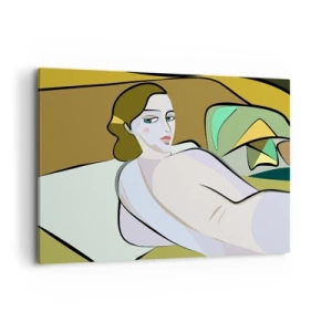 Lærredstryk - Billede på lærred - Intimt portræt - 120x80 cm