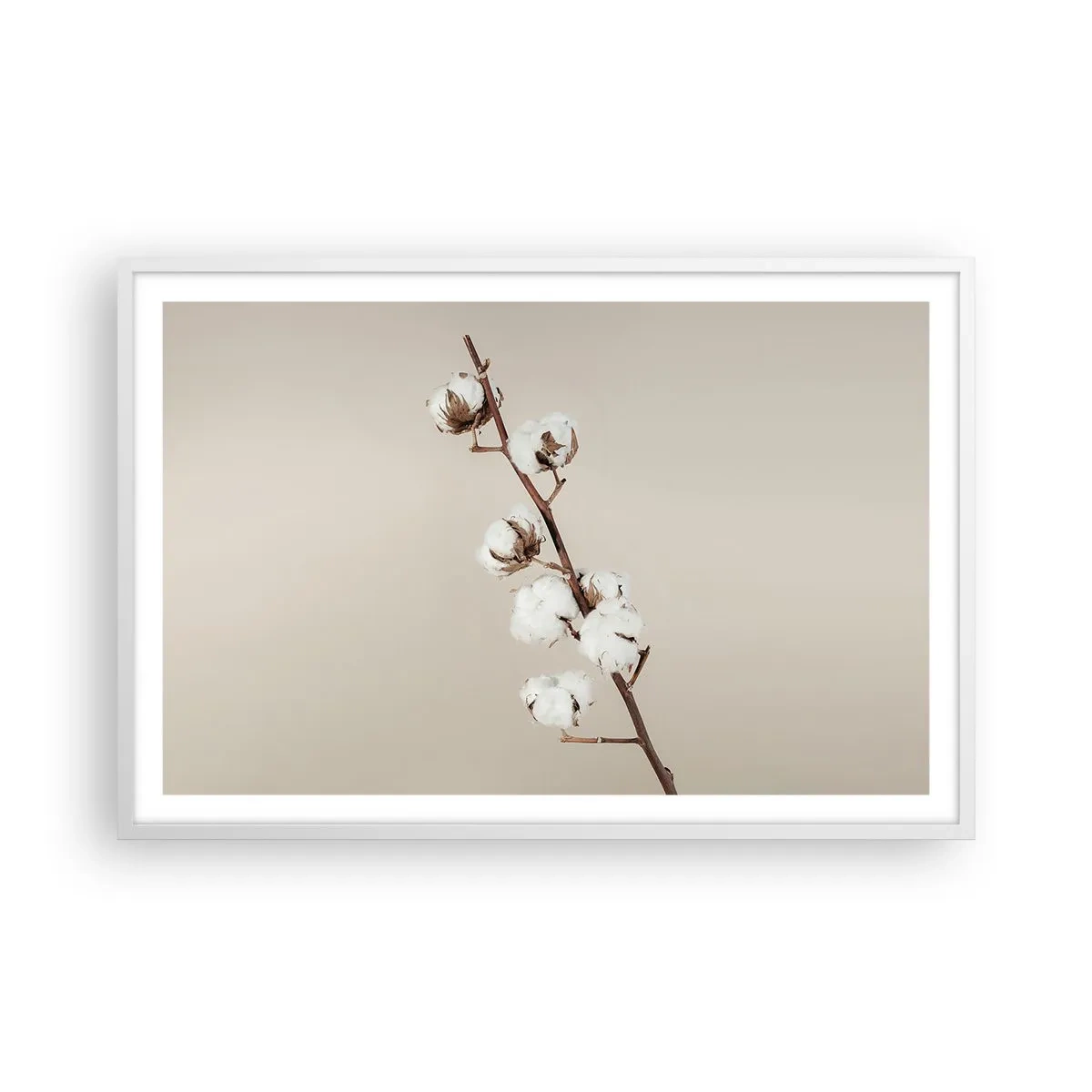 Plakat i hvid ramme - Ved kilden til blødhed - 91x61 cm