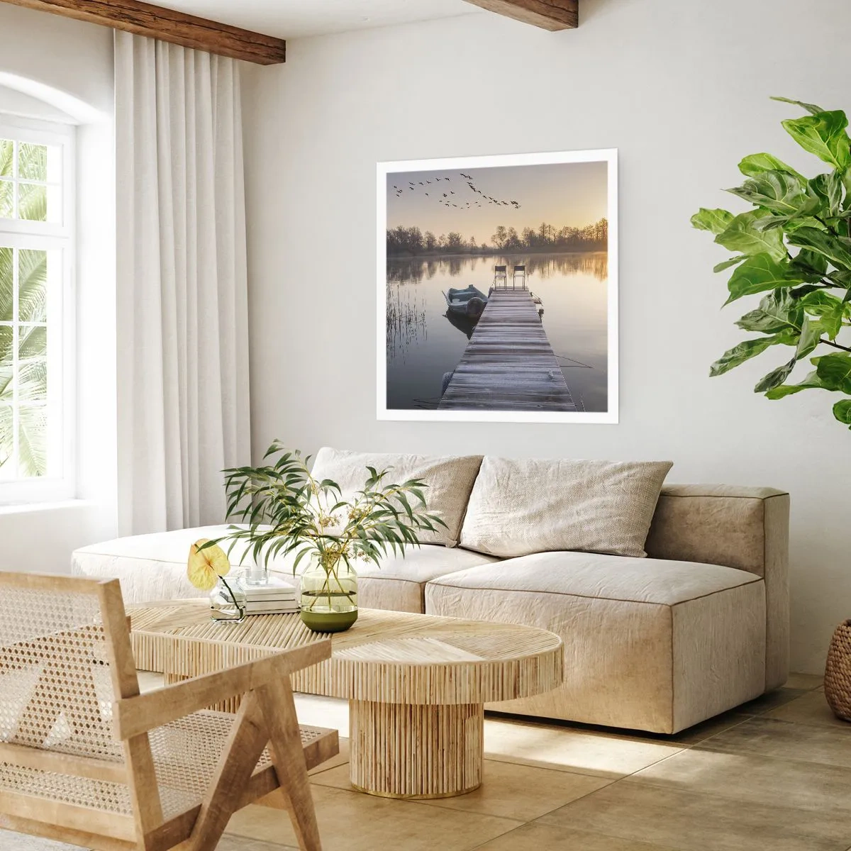 Plakat - Jeg kommer tilbage om et stykke tid - 50x50 cm