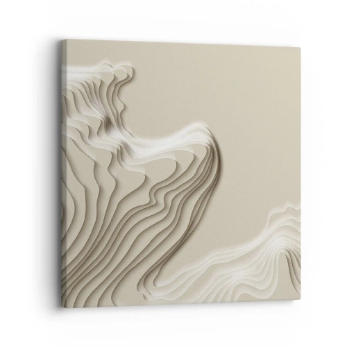 Lærredstryk - Billede på lærred - Kunstens topografi - 30x30 cm