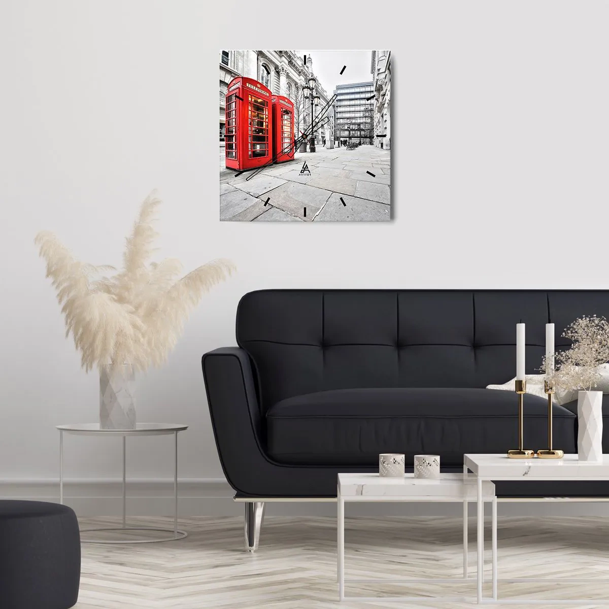 Vægur, Uret - Welcome to London - 30x30 cm