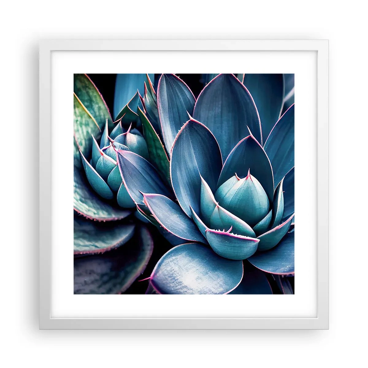 Plakat i hvid ramme - Vital kraft - 40x40 cm