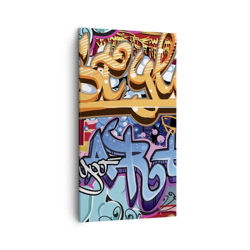 Lærredstryk - Billede på lærred - Vægmalerier, vægmalerier, vægmalerier.... - 45x80 cm