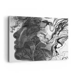 Lærredstryk - Billede på lærred - Forviklet i drømme - 120x80 cm
