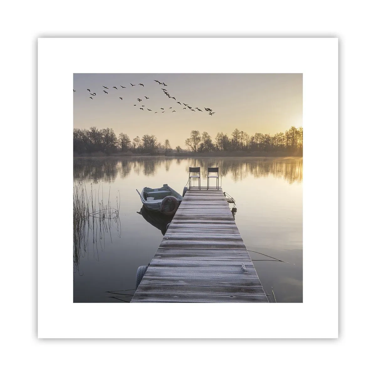 Plakat - Jeg kommer tilbage om et stykke tid - 30x30 cm