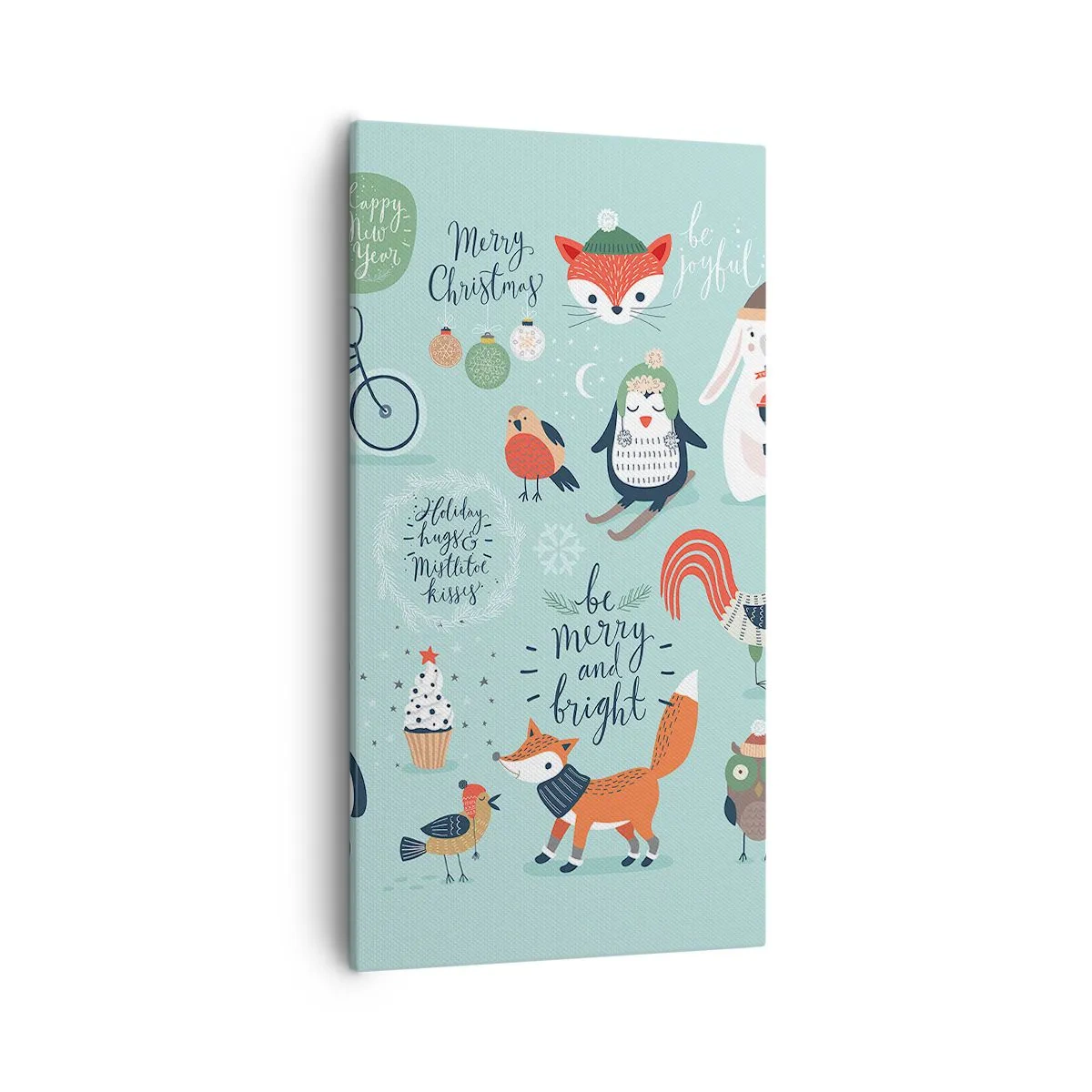 Lærredstryk - Billede på lærred - Må det altid være jul allerede nu! - 55x100 cm