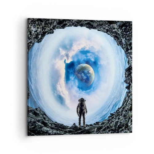 Lærredstryk - Billede på lærred - Ikke langt hjemmefra - 70x70 cm