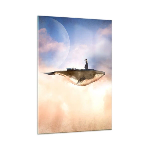 Billede på glas - En surrealistisk rejse - 50x70 cm