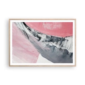 Plakat i ramme af lyst egetræ - Matchende sammensætning - 100x70 cm