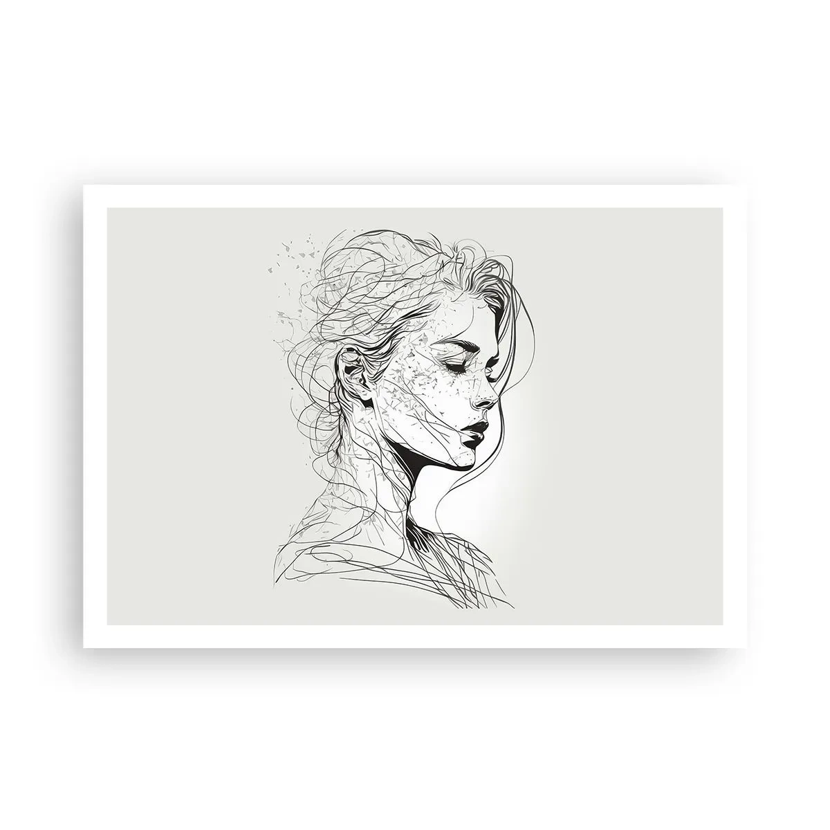 Plakat - Portræt i drømmeri - 100x70 cm