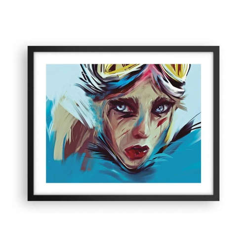 Plakat i sort ramme - Vejkriger - 50x40 cm