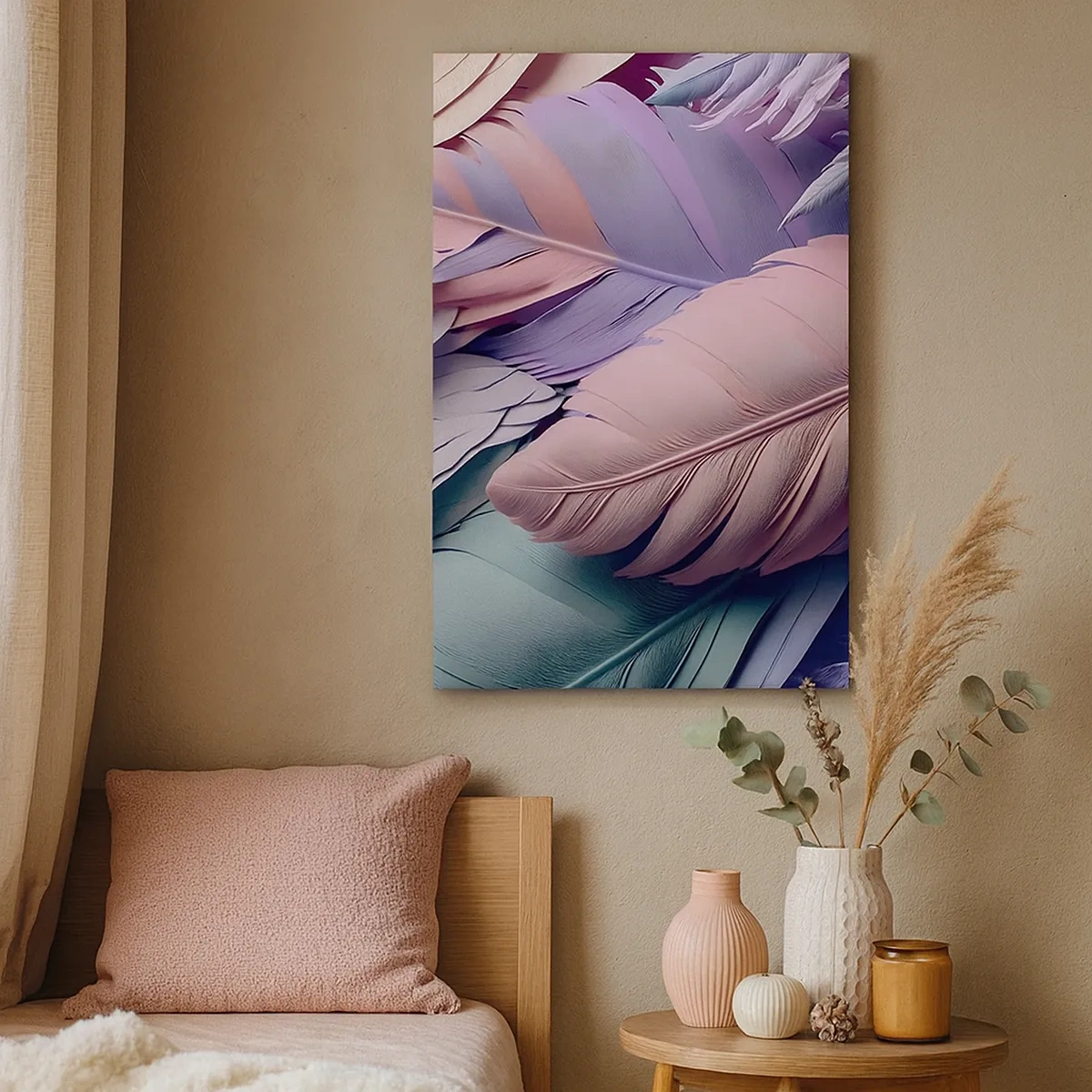 Lærredstryk - Billede på lærred - Chik fugl - 50x70 cm