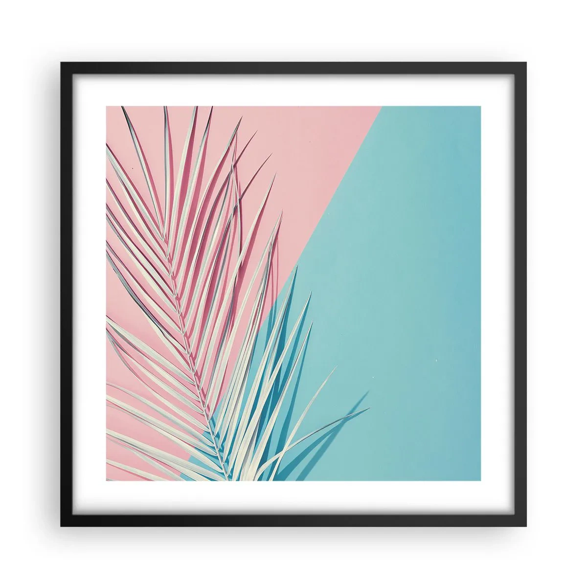 Plakat i sort ramme - Tropisk indtryk - 50x50 cm